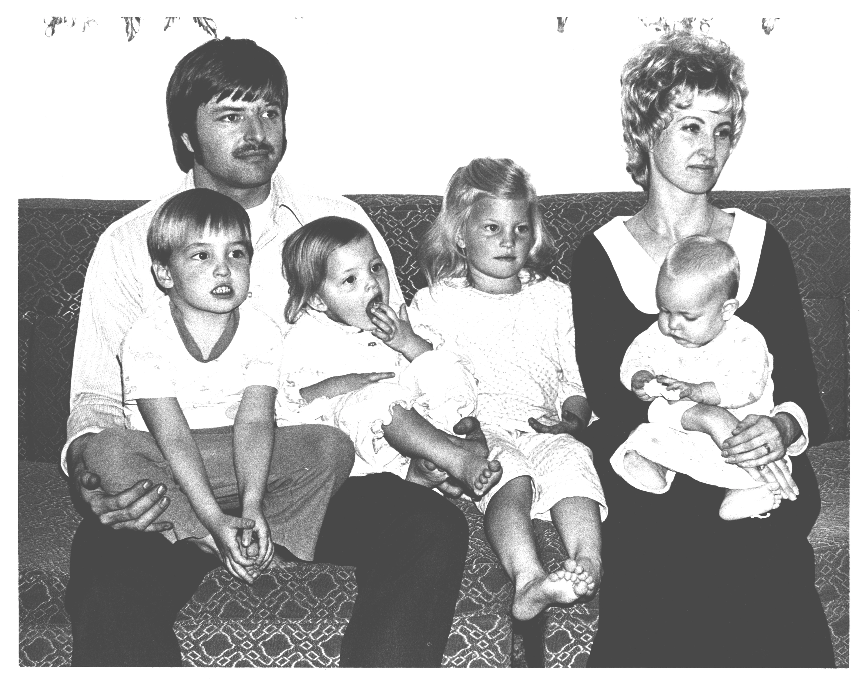 Image of Doug and family when running for Boise city Council 1974